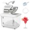 10 Gallon Storage Ice Crusher with Stainless Steel Dual Blades and Waterproof Safety Switch